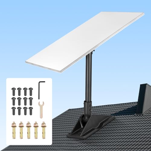 Accecraft Starlink Gen 3 Heavy Duty Pivot Roof Mount, Adjustable Mounting Kit for V3 Standard Dish, Includes Aluminum Pipe Adapter