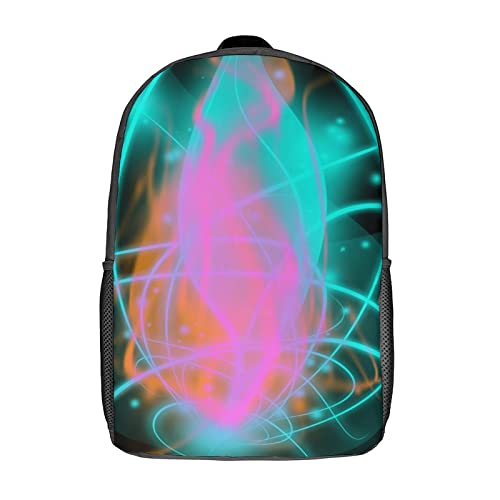 Sac à dos scolaire Blue Classic 17 pouces avec imprimé 3D pour garçons et filles