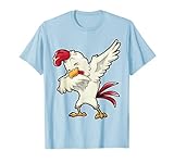 Dabbing Chicken Farmer Farm Boys Girls Dab Funny Farming T-Shirt