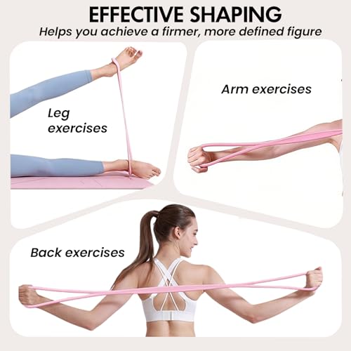 Figure 8 Resistance Band, Figure 8 Resistance Bands for Women Men, Keep Resistance Band Figure for Working Out, Non-Slip Handles, Home Gym, Yoga & Physical Therapy - Image 3