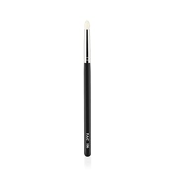 PAC Eyeshadow Brush - 106 | Synthetic Bristle Makeup brush | Blending Brush for Setting Eyeshadow Powder Formulation | Sheer Coverage Application | Black - 1 Brush