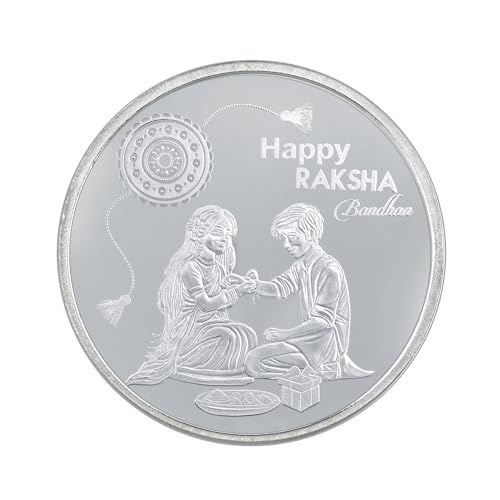 Image of Bangalore Refinery 999 Purity Silver Raksha Bandhan Gift Coins