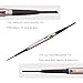 2 Pack Eyebrow Pencil, Waterproof Eyebrow Makeup with Dual Ends, Professional Brow Enhancing Kit with Eyebrow Brush (Dark Brown #1)