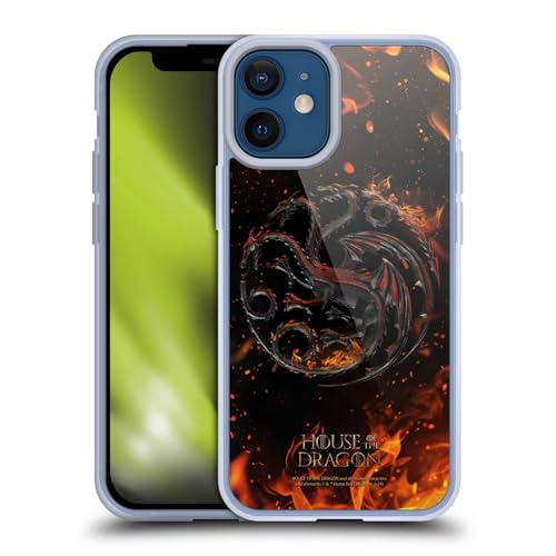 Head Case Designs sous Licence Officielle House of The Dragon: TV Series Noir Key Art De La Saison 2 Coque en Gel [Qualité Militaire] Compatible avec Apple iPhone 12...