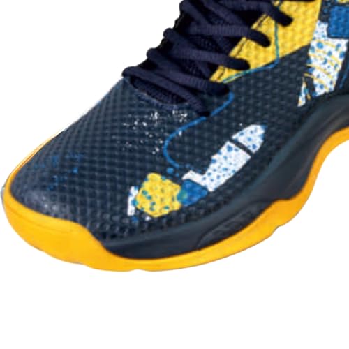 Image of Vector X BB-Power Basketball Shoes - High-Top Court Shoes with Ankle Support, Superior Grip & Cushioning for Indoor and Outdoor Play, Navy - 7UK