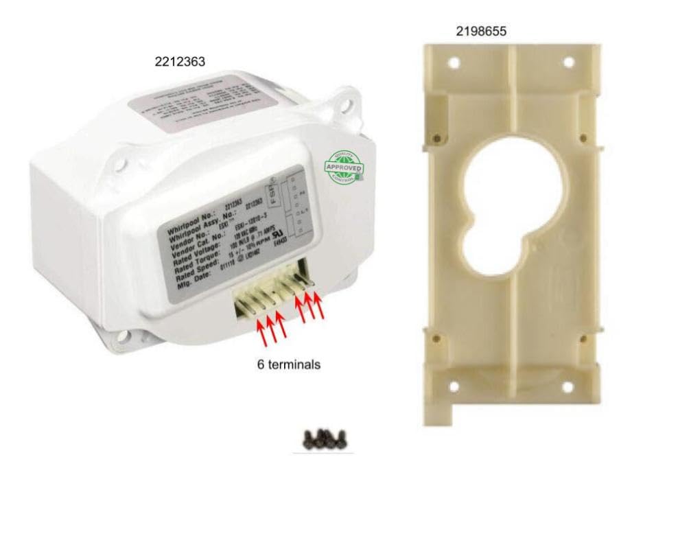 Equip. DR US W11170227 EDU0515 Refrigerator Ice Auger Drive Motor PS12348113, EA12348113 Fits Old #s W11170227