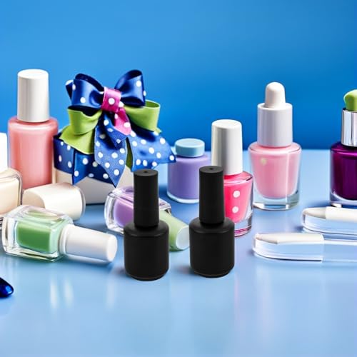 Flacons de vernis à ongles vides en verre dépoli pour éviter le gaspillage