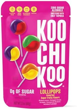 Koochikoo Sugar Free Lollipop Pouch, 10 Count (Pack of 1)
