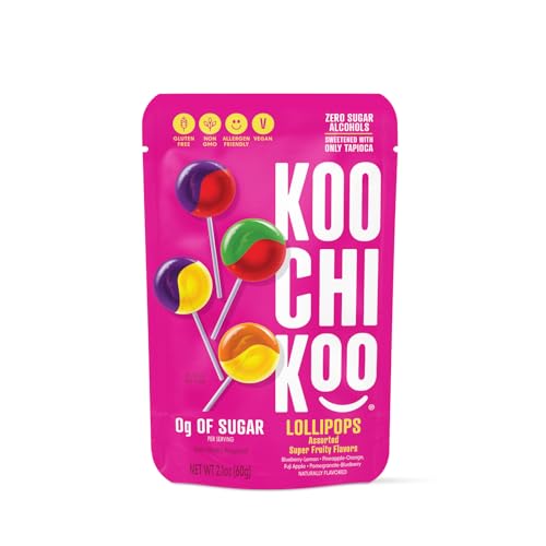 Koochikoo Sugar Free Lollipop Pouch, 10 Count (Pack of 1)
