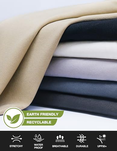 SPECIALMAGIC Golf Pants Men Stretch Slim fit Hiking Pants Lightweight Dress Casual Tapered Zipper Pockets 5