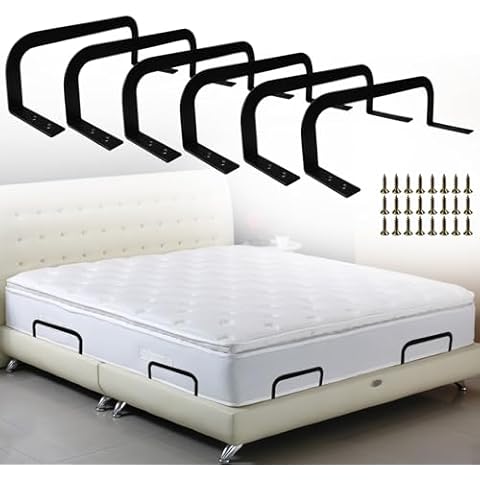 6 PCS Mattress Retainer Bar, Mattress Slide Stopper, Keep Mattress Topper from Sliding, Stopper to Prevent Sliding Holder in Place, Anti Slip Mattress Gripper for Most Soft Bed Mattress Cover