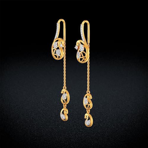 Image of Joyalukkas 22k (916) Purity BIS Certified Sui Daga Gold Earrings For Women
