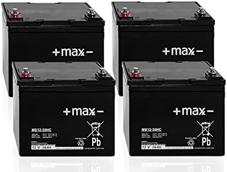 Battery Compatible Electric Scooter Eco Flash 2000 48V 4x 12V 36Ah AGM Lead