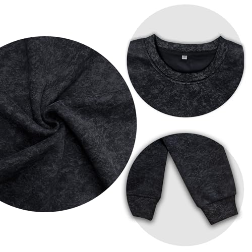 Oversized Sweatshirt for Women Fashion: CrewNeck Causal Basic Fall Clothes Tops Loose Fit Pullove