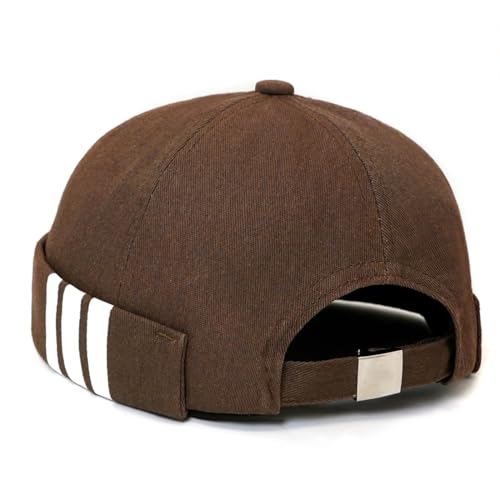 Image of Dome Brimless Hats for Women Men Beanie Docker Cap Sailor Skull Cap