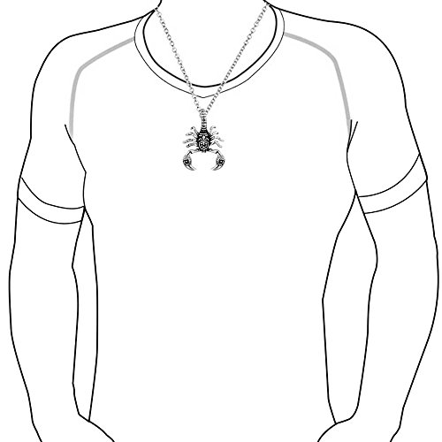 Bling Jewelry Collana Tribale Scorpione Pendente