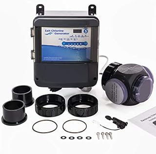 XtremepowerUS 90146 Complete Salt System Electronic Generator Chlorination Easy DIY Installation for Swimming Pools up to 35,000 Gallons, Black