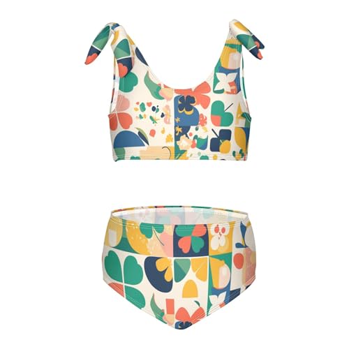 KLL Happy St Girl 2 Piece Bikini Sets Quick-Dry Beach Swimwear Swimsuit