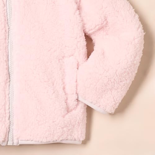 Image of Amazon Essentials Girls and Toddlers' Sherpa Fleece Full-Zip Jacket, Fleece Lined
