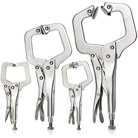Minatee 4 Pcs Locking C Clamp Set Cover