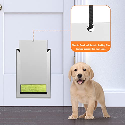 Ownpets Weatherproof Dog Door, Aluminum Pet Door With Magnetic Flap, Easy To Install Strong & Durable Dog Door For Small Dogs(Small) #TOP7