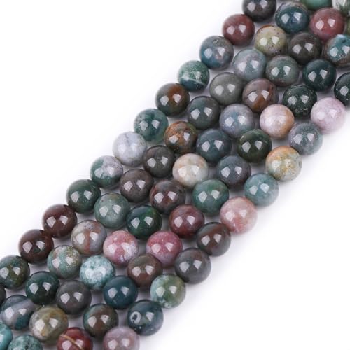 Sweet & Happy Girl’s Store Kettenstrang mit Perlen aus indischem Achat zur Fertigung von Schmuck, 38,1°cm, Achat, 6 mm Indischer Achat