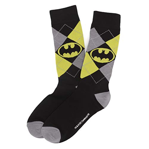 Cufflinks Inc. Batman Argyle Classic Dress Socks, One size fits most (up to men's size 12)2