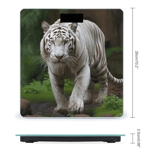 Báscula digital Majestic White Bengal Tiger para peso corporal miniatura 2