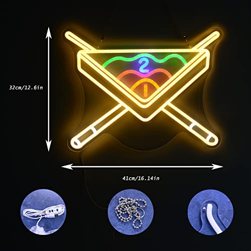 Wutrnjd BALL NEON Billiards Ball Decoration Neon Signs Sports Light Led thumb #3