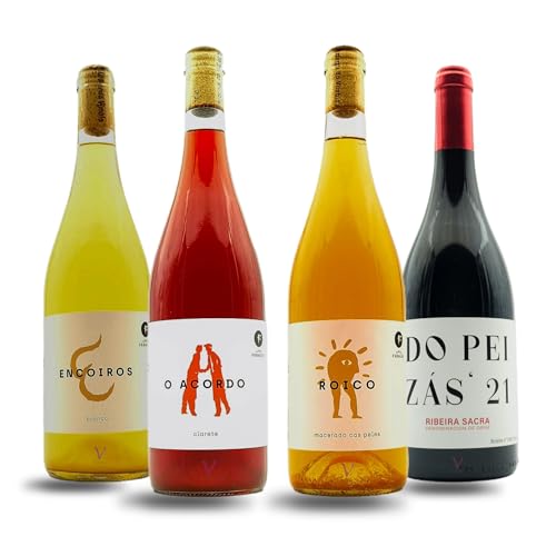 VinNatura Pack 4 Botellas de Vinos Naturales de Galicia