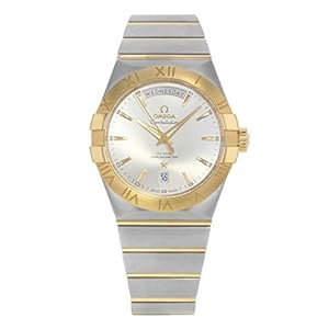 Omega Constellation Co-Axial Day-Date 38mm Yellow Gold on Steel Men’s Watch 123.20.38.22.02.002