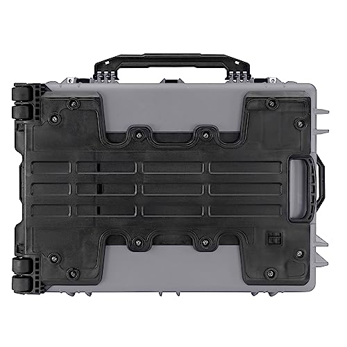 Eylar 31.5" X-Large Protective Roller Hard Case for Cameras, Drones, Tools, and AV Equipment with IP67 Waterproof, Shock Resistant, and Customizable Foam Inserts (Gray)