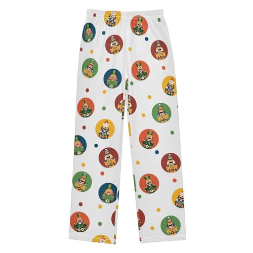 Boys' Pants Christmas Toy Dot Long Bottoms Jogger Pants Elastic Waist Trousers with Pockets S-XL