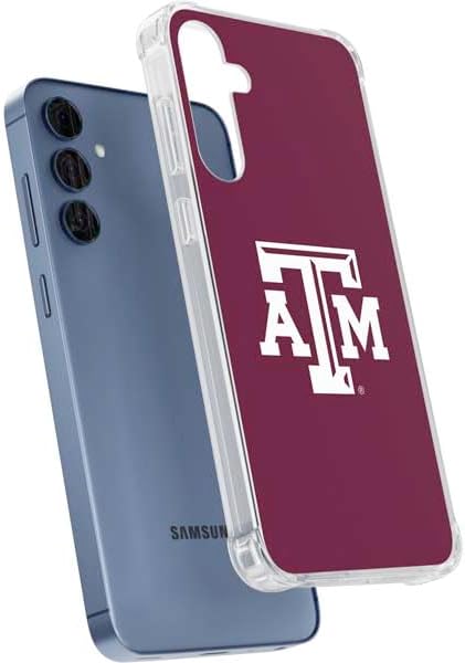 Skinit Clear Phone Case Compatible with Galaxy S24 - Officially Licensed Texas A&M University TAM Design