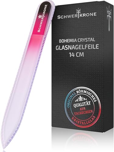 Schwertkrone Lima per unghie in cristallo originale della Repubblica Ceca 14 cm a doppia faccia