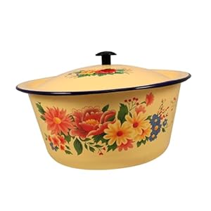   Enamels-Basin-Mixing-Bowls-with-Lid-Household-Enamel-Pot-Instant-Noodle-Bowl-Egg-Mixing-Bowl-Country-Noodle-Bowl-Household-Basin-Storage-Enamel-Container-Kitchen-Enamel-Pot-Hutch