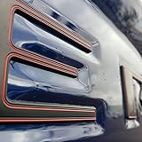 EyeCatcher Tailgate Letter Inserts Compatible with 2022-2025 Frontier Accessories (Satin Black and Red)