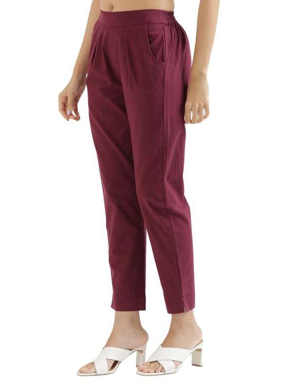 Image of SAADAA Women's Cotton Kurta Pant Set - | Soft, Breathable Fabric | Comfortable Daily Ethnic Wear