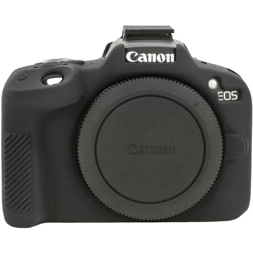 Case for Canon EOS R50, EOS R50 Camera Silicone Protective Case, Lightweight, Anti-Scratch Slim Fit Soft Skin, EOS R50 Accessories, AEXUTDA Bag for EOS R50 Mirrorless Vlogging Camera - Black