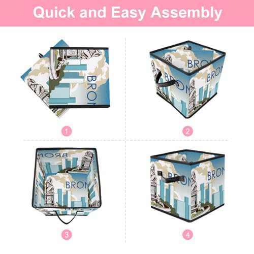 Boîte de rangement pliable en tissu : solution placard et chambre