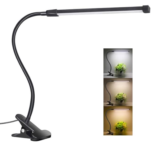 LED Desk Lamp Dimmable Eye Care Reading Light 3 Color Changing 10...