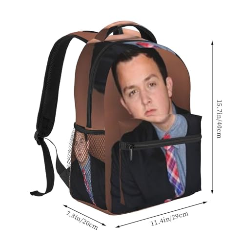 P-arty Hard Gibby Funny Backpack, Lightweight Casual Student Backpack, Student Backpack Black2