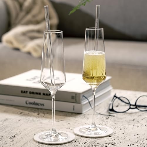 Foto von LEONARDO HOME Sektgläser PUCCINI (6er Set) • kratzfeste Sektgläser (280 ml) • Spülmaschinenfest & Langlebig • Zeitlose Champagnergläser für Zuhause & Restaurants • Prosecco-Glas Puccini • 069550