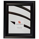 Craig Frames 16x20 Picture Frame – Satin Black Vintage Revival Style 22605-704, 1.5 Inch MDF Moulding, Acrylic Front, Backing, and Wall Hanging Kit – Classic Decorative Wall Display