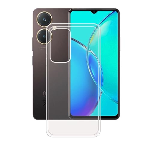 Funda para Vivo V27, Transparente Suave Silicona TPU Delgado Flexible Shell Cover Caso Bumper Anti-Golpes Carcasa Case para Vivo V27 (6,78').