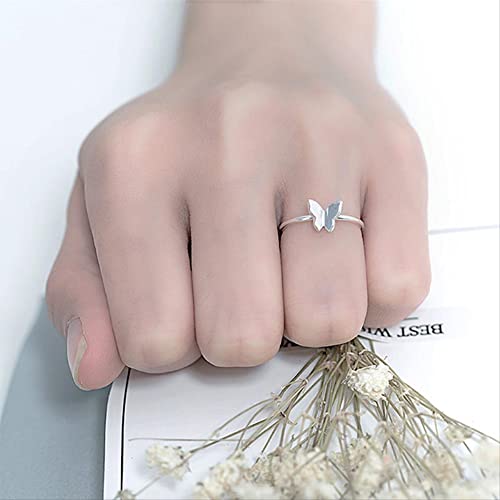 Bague ouverte papillon argent 925 à porter au quotidien ou en soirée - 5