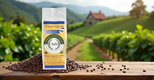 Aroma Coffee Bean Nicaragua Café en Grano Tueste Medio 8 oz miniatura 6