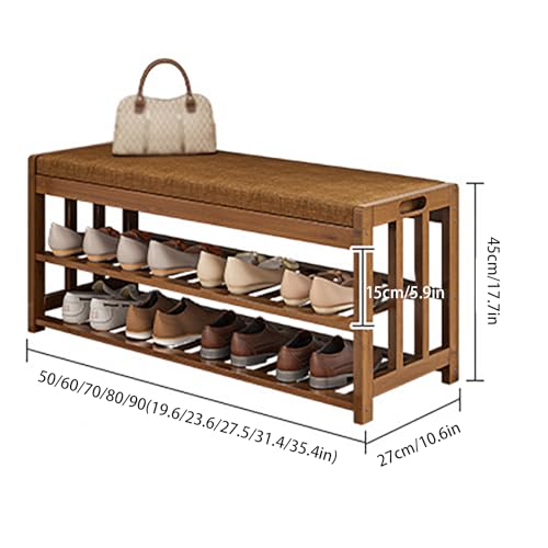 Banc de rangement pour chaussures d'entrée idéal pour optimiser les petits espaces