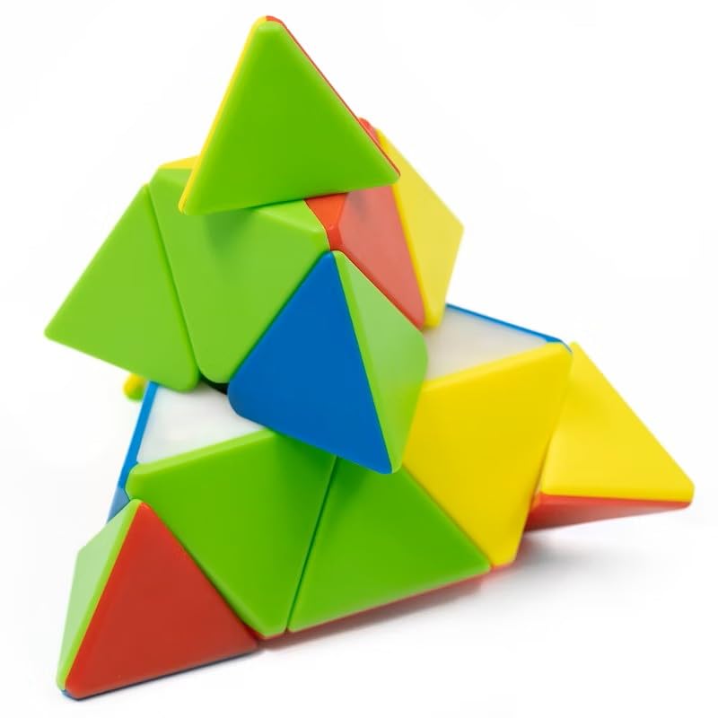 Image of QiYi Pyraminx Magnetic Stickerless Speed Cube - Pyramid Puzzle with Smooth Turning, Strong Magnets, Subtle Magnetic Click, Durable ABS Build, Bright Shades & Stable for Beginners & Cubers