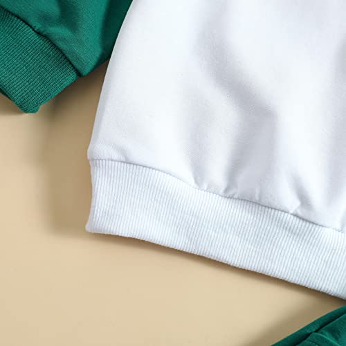 Baby Boys Girls Outfits Toddler Kids Fashion Christmas Sports Casual Crewneck Sweatshirt Pullover Long Sleeve Sets4